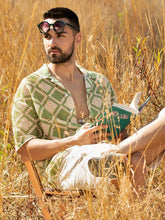 Green & Cream Rustic Harmony Shiffli Printed Shirt