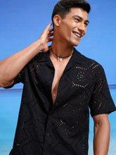 The Coastal Muse Noir Z-Black Shiffli Shirt