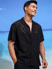 The Coastal Muse Noir Z-Black Shiffli Shirt