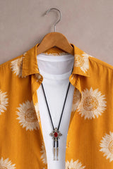 Men’s Sunflower Print Summer Shirt