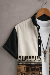 Men’s Premium Abstract Patchwork Printed Shirt