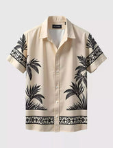 Tree on Border Men's Shirt Half Sleeves Exclusive Summer Edition