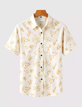 Summer Brown Patch Men's Shirt Half Sleeves Exclusive Summer Edition