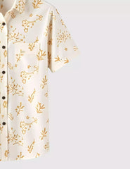 Summer Brown Patch Men's Shirt Half Sleeves Exclusive Summer Edition