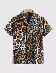 Summer Cheetah Men's Shirt Half Sleeves Exclusive Summer Edition