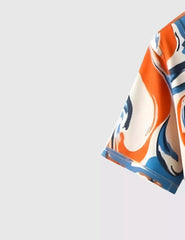 Summer Color Mix Pattern Men's Shirt Half Sleeves Exclusive Summer Edition