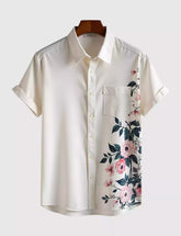 Rose on Corner Men's Shirt Half Sleeves Exclusive Summer Edition