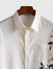 Rose on Corner Men's Shirt Half Sleeves Exclusive Summer Edition
