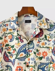 Multi Graffitty Printed Men's Shirt Half Sleeves Exclusive Summer Edition