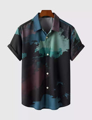 Multi Color Splash Men's Shirt Half Sleeves Exclusive Summer Edition