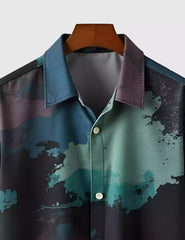 Multi Color Splash Men's Shirt Half Sleeves Exclusive Summer Edition