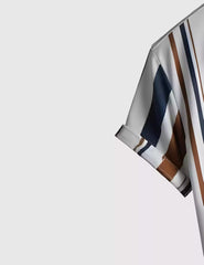 Vertical Linings Men's Shirt Half Sleeves Exclusive Summer Edition