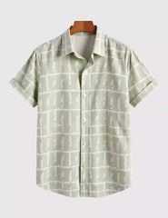 Pista Checks Men's Shirt Half Sleeves Exclusive Summer Edition