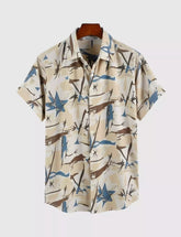Rough Painting Men's Shirt Half Sleeves Exclusive Summer Edition