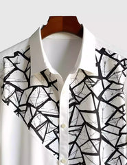 Tiles Pattern Men's Shirt Half Sleeves Exclusive Summer Edition