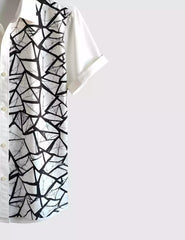 Tiles Pattern Men's Shirt Half Sleeves Exclusive Summer Edition