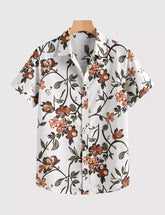 Tulip Printed Men's Shirt Half Sleeves Exclusive Summer Edition