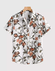 Tulip Printed Men's Shirt Half Sleeves Exclusive Summer Edition