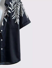 Vertical Leaf Men's Shirt Half Sleeves Exclusive Summer Edition