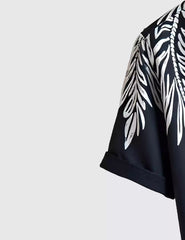 Vertical Leaf Men's Shirt Half Sleeves Exclusive Summer Edition