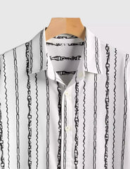 Straight Lining Men's Shirt Half Sleeves Exclusive Summer Edition