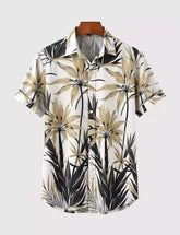 Yellow Floral Men's Shirt Half Sleeves Exclusive Summer Edition
