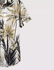 Yellow Floral Men's Shirt Half Sleeves Exclusive Summer Edition