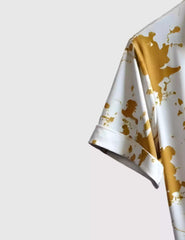 Yellow Splash Men's Shirt Half Sleeves Exclusive Summer Edition