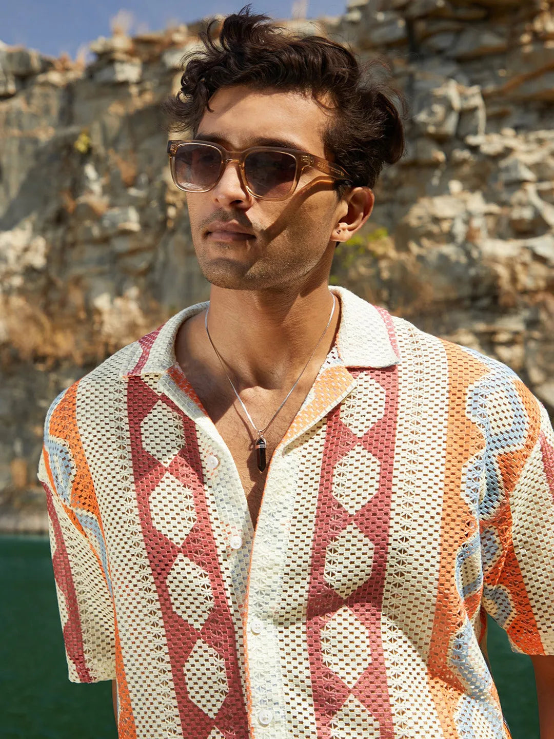 Eternal Drift Rhythm Shiffli Printed Shirt