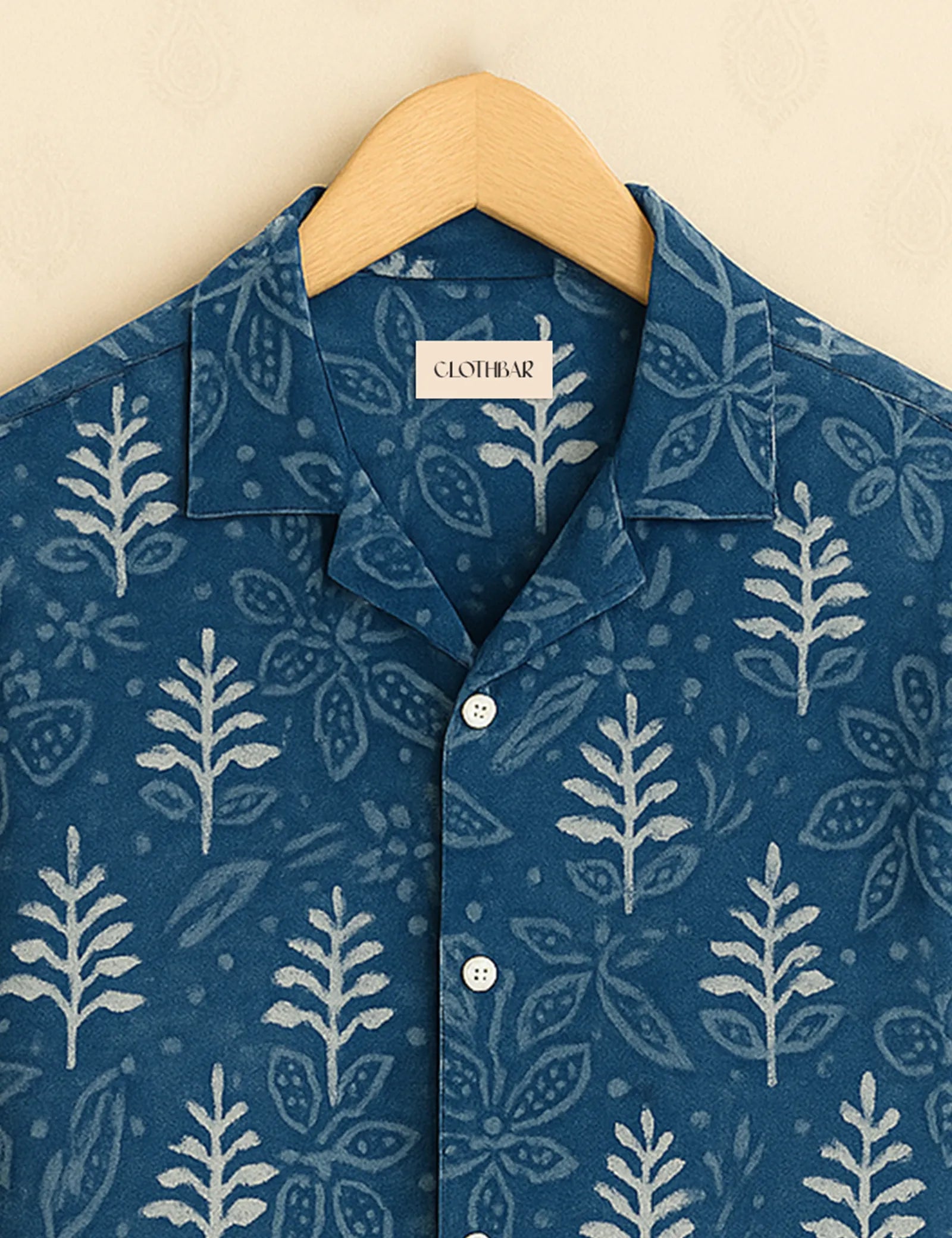 Indigo Forest Vibe Men’s Half Sleeve Shirt GenZ Edition