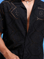 The Coastal Muse Noir Z-Black Shiffli Shirt