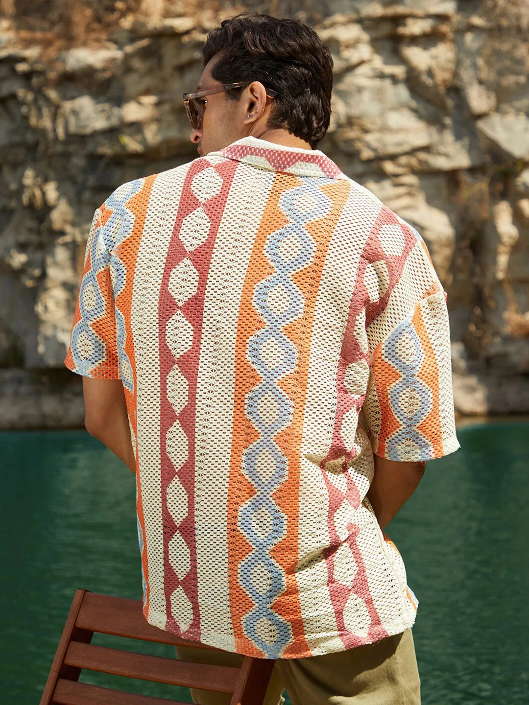 Eternal Drift Rhythm Shiffli Printed Shirt