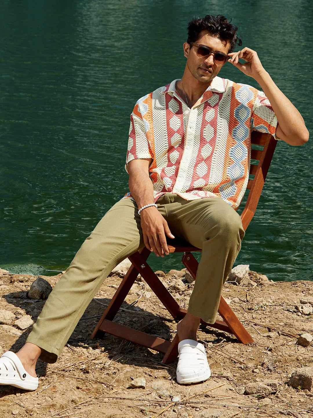 Eternal Drift Rhythm Shiffli Printed Shirt