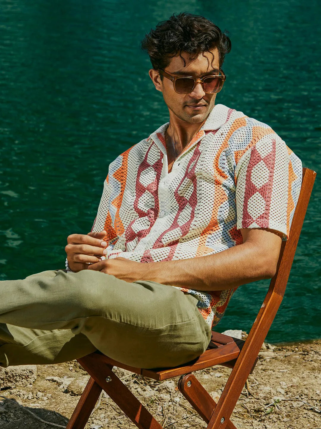 Eternal Drift Rhythm Shiffli Printed Shirt