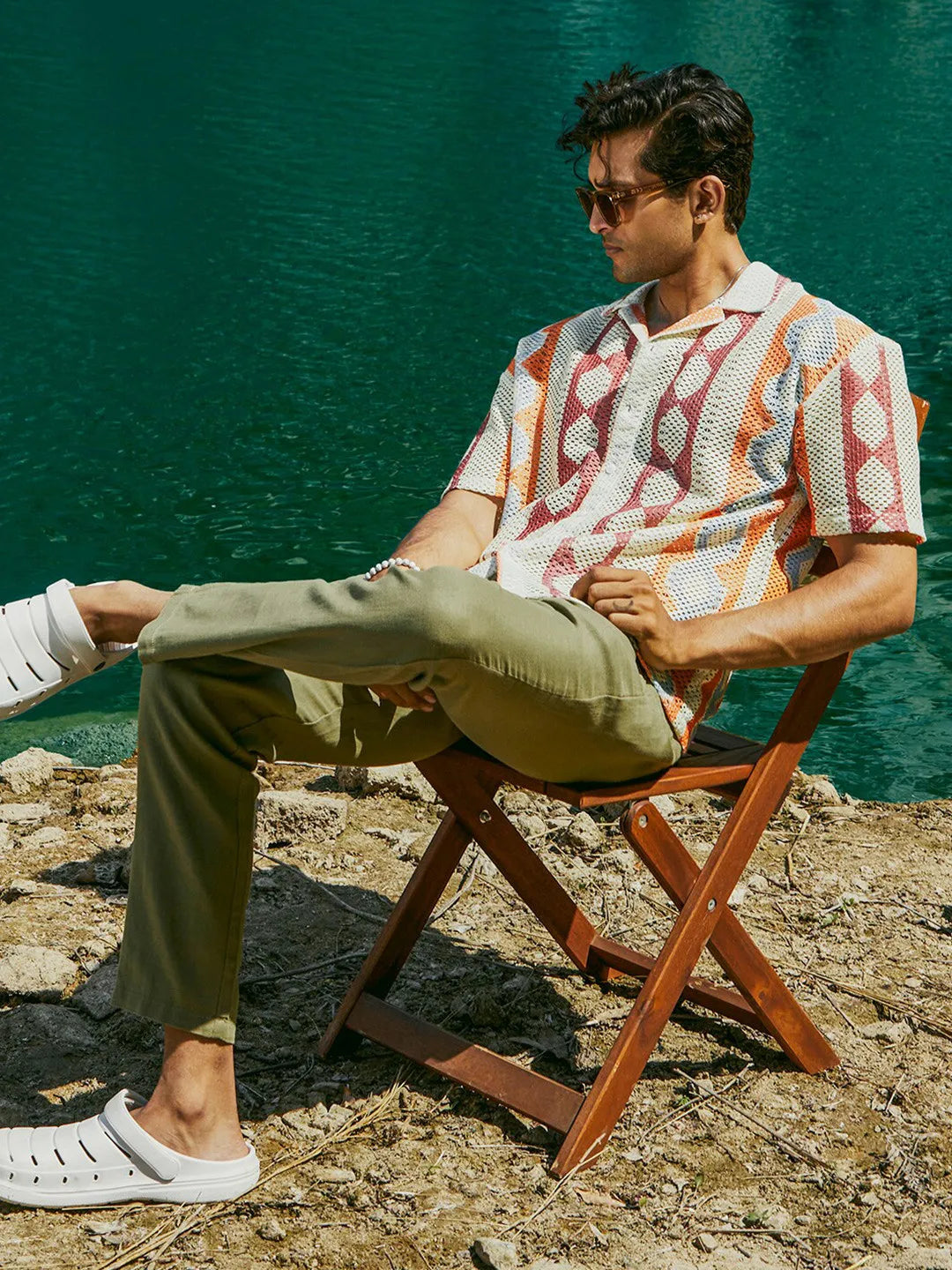 Eternal Drift Rhythm Shiffli Printed Shirt