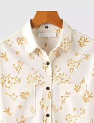 Summer Brown Patch Men's Shirt Half Sleeves Exclusive Summer Edition