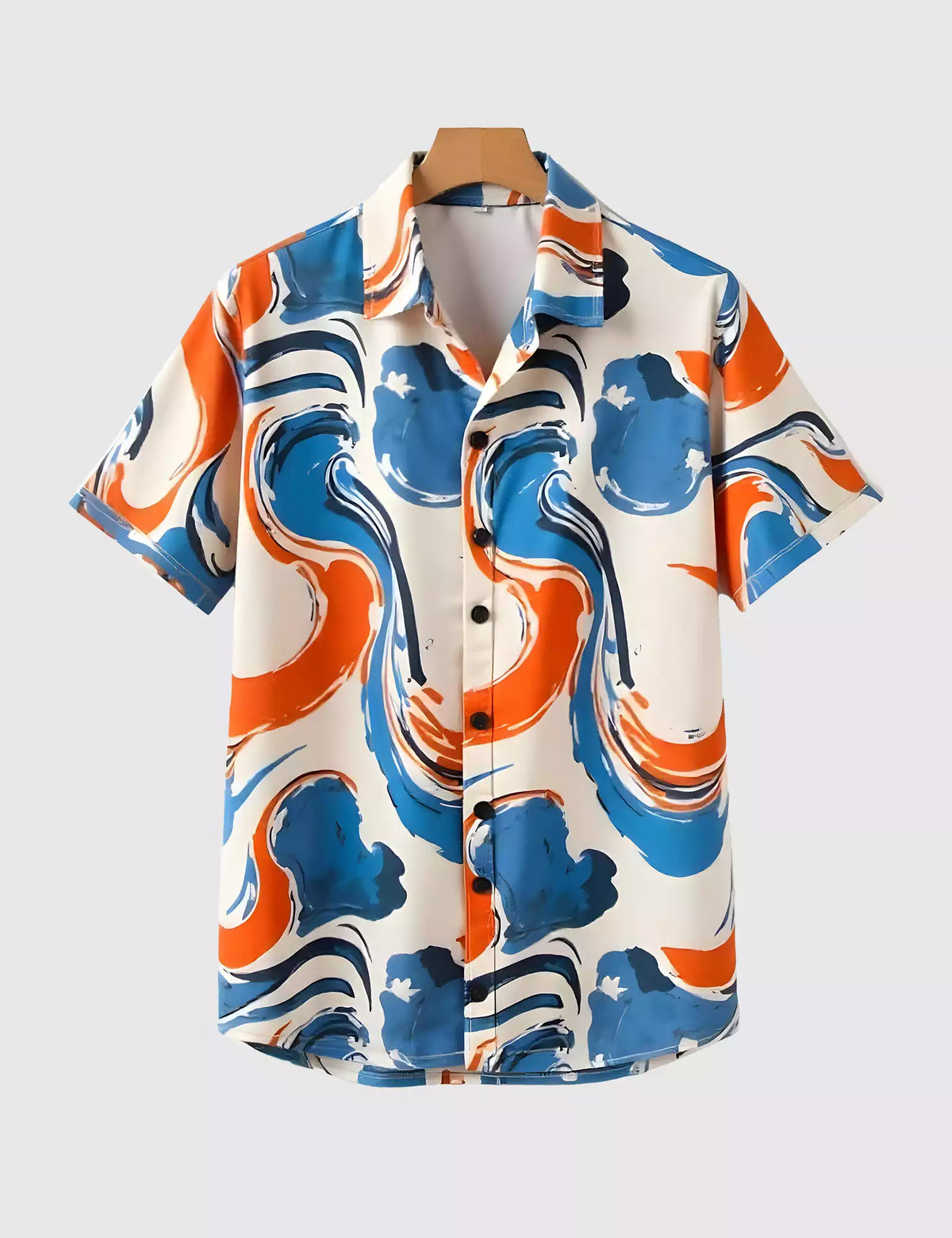Summer Color Mix Pattern  Men's Shirt Half Sleeves Exclusive Summer Edition