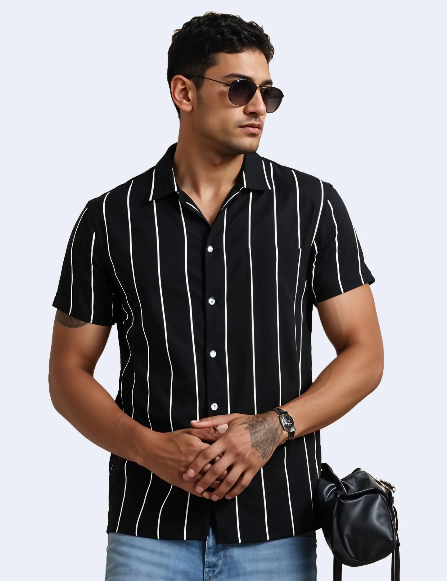 White Lining Men's Shirt Half Sleeves Exclusive Summer Edition
