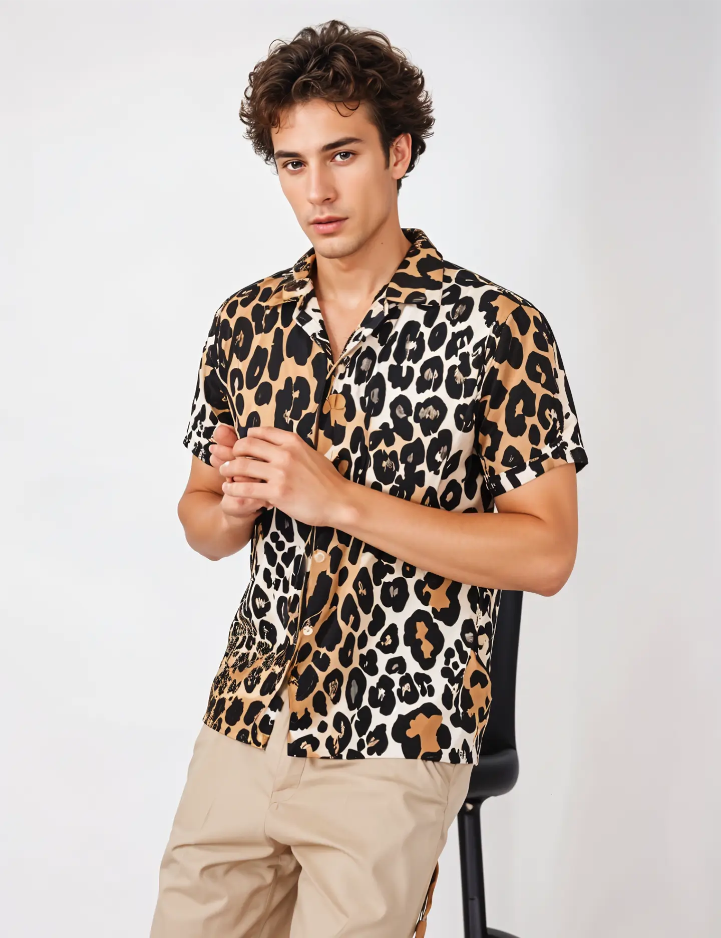 Summer Cheetah Men's Shirt Half Sleeves Exclusive Summer Edition